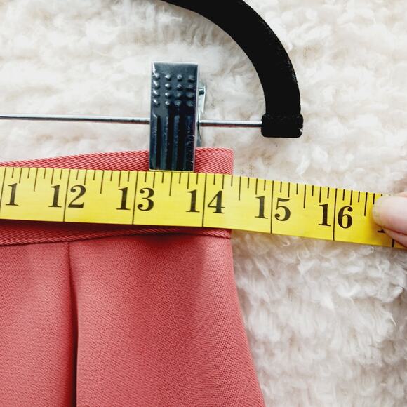 Skirt Pencil Size 8 Peach Minimalist Office Siren Quiet Luxury Capsule Wardrobe - Picture 3 of 12